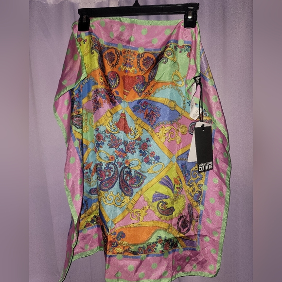 Versace Accessories - Versace jeans couture silk scarf